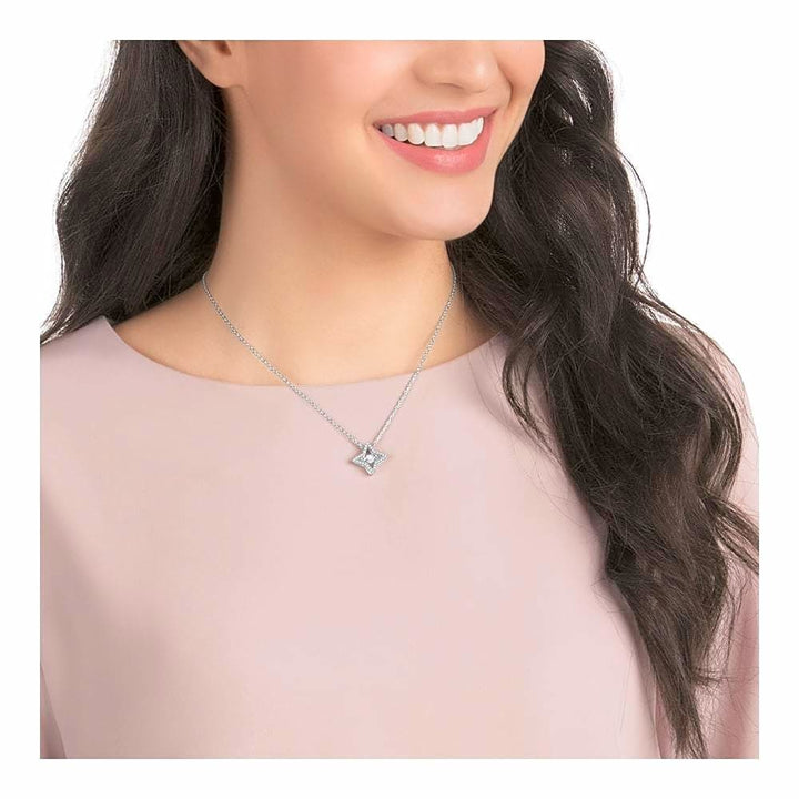 Swarovski Sparkling Dance Star Pendant - Rhodium 5349654 - View 3
