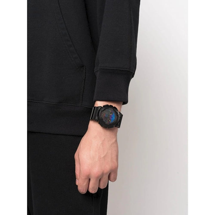 Casio G-Shock GA-100RGB-1AER Black Resin Analog-Digital Watch - View 4