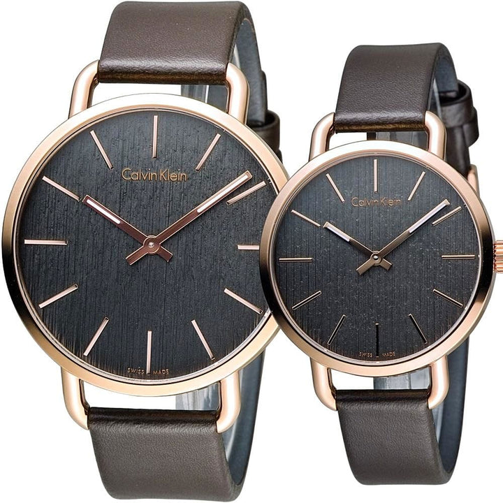 Calvin Klein Even Brown Leather Ladies Watch K7B236G3 - View 2