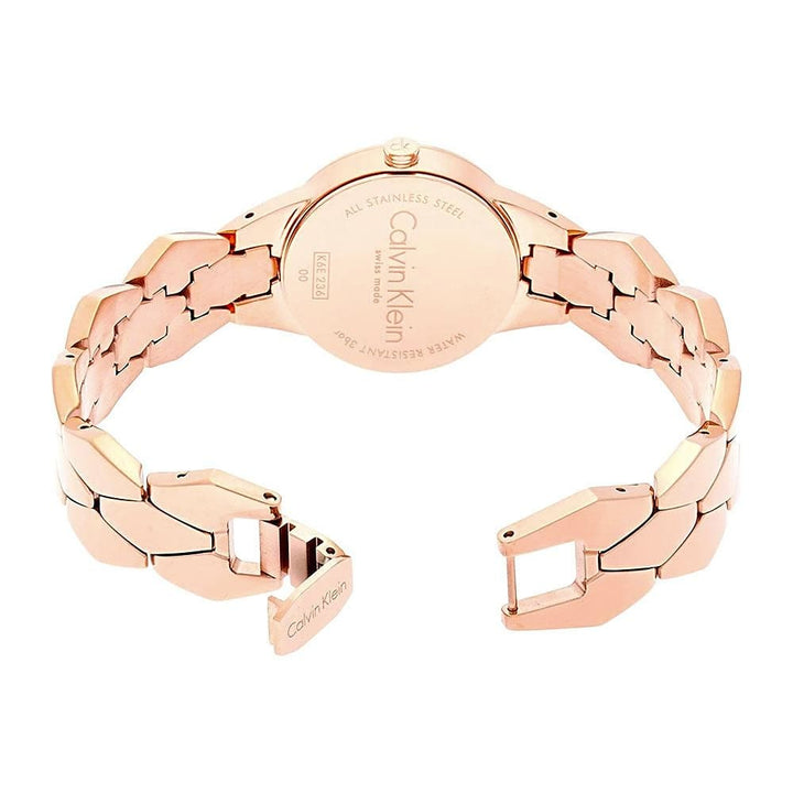Calvin Klein Snake Rose Gold Ladies Watch K6E23646 - View 3