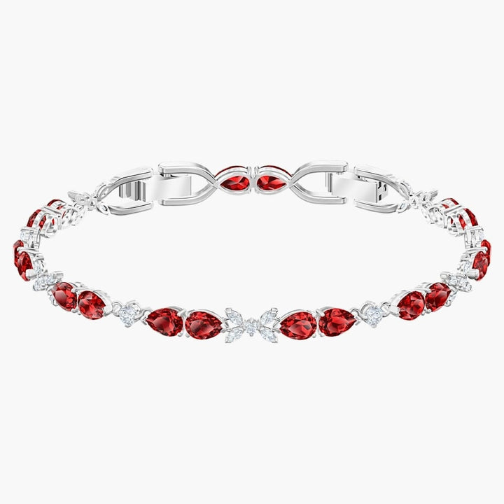 Swarovski Louison Red Bracelet - Rhodium Plated 5495264 - View 1