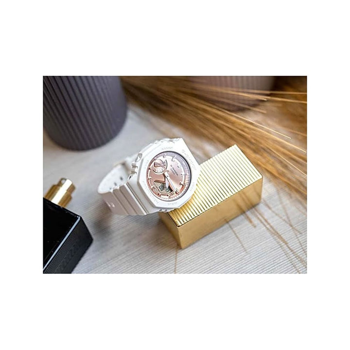 Casio G-Shock GMA-S2100MD-7AER: Pink Gold Accented Women's Watch - View 5