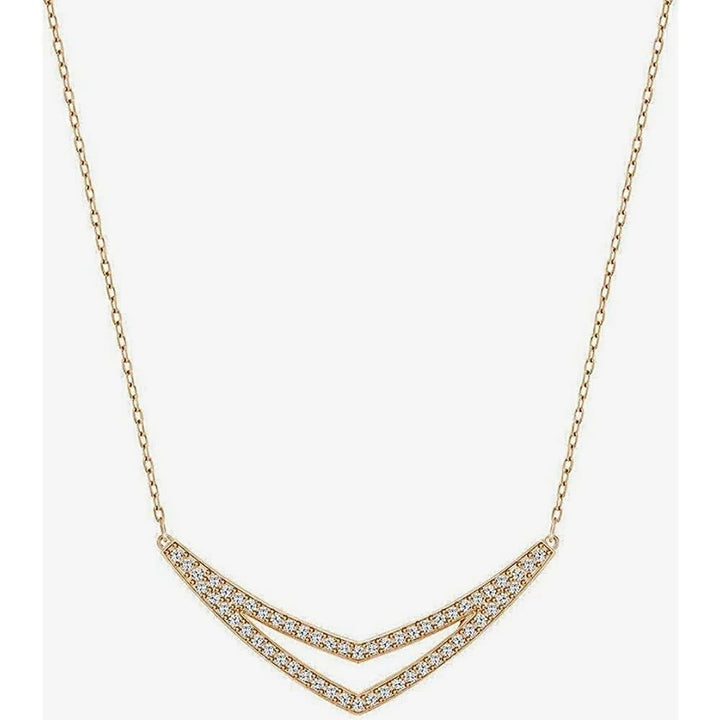 Swarovski Alpha 5210287 Rose Gold Crystal Pendant Necklace - View 1
