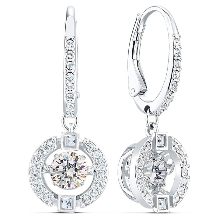 Swarovski Sparkling Dance Round Earrings - White 5504652 - View 2