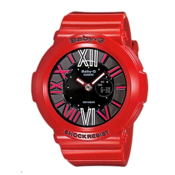 Casio Baby-G BGA-160-4BDR Women's Neon Dial Watch - View 1