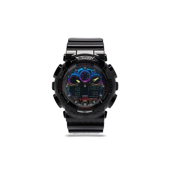 Casio G-Shock GA-100RGB-1AER Black Resin Analog-Digital Watch - View 1