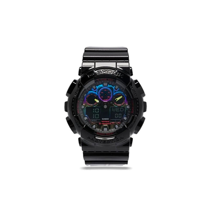 Casio G-Shock GA-100RGB-1AER Black Resin Analog-Digital Watch - View 1