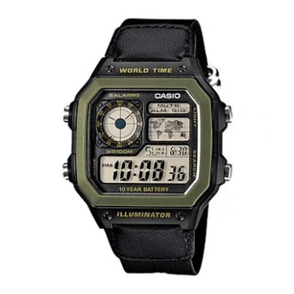 Casio World Time AE-1200WHB-1BVDF Digital Watch - View 1