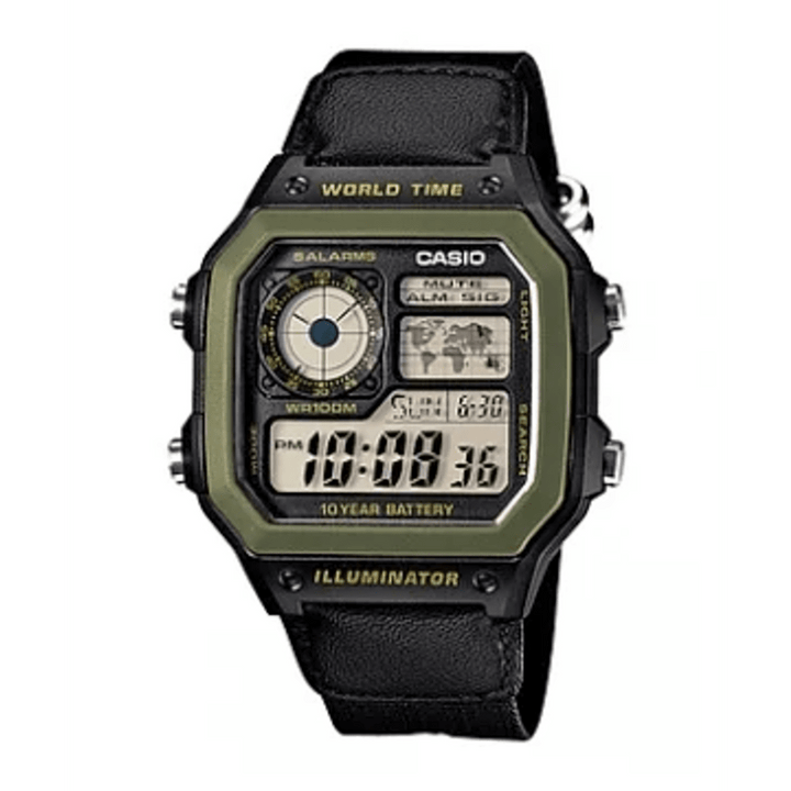 Casio World Time AE-1200WHB-1BVDF Digital Watch - View 1