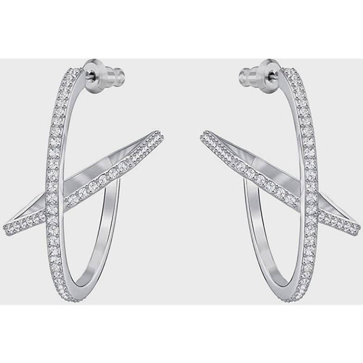 Swarovski Hoop Fever 5352009 Crystal Hoop Earrings - View 3