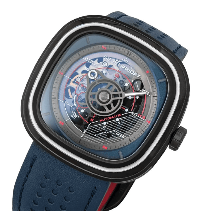 SEVENFRIDAY T3/01 T-Series Transparent Blue Watch - View 4