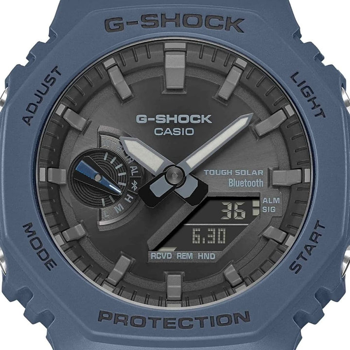 Casio G-Shock GA-B2100-2AER Blue Solar Bluetooth Watch - View 5