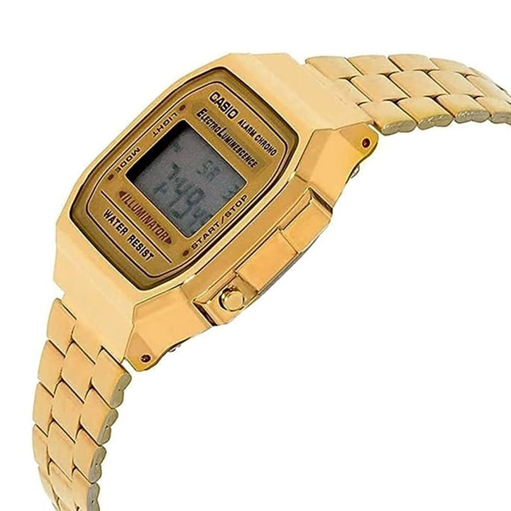 Casio Gold-Tone Digital Watch A-168WG-9WDF - A Retro Classic - View 3