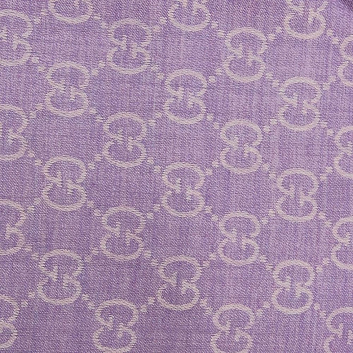 Gucci Lilac Pink Wool Silk Scarf - Style 165904-3G646-5372 - View 3