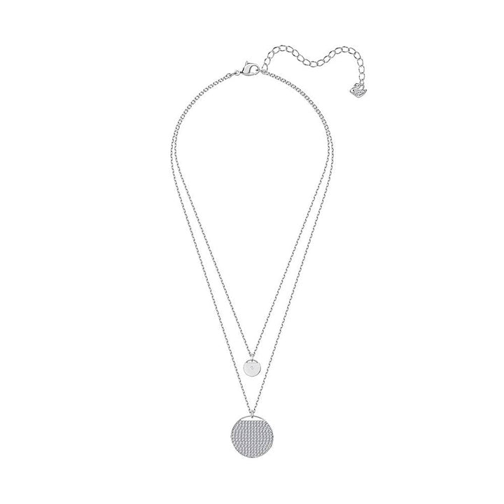 Swarovski Ginger Layered Pendant - Rhodium & Crystal 5389047 - View 2