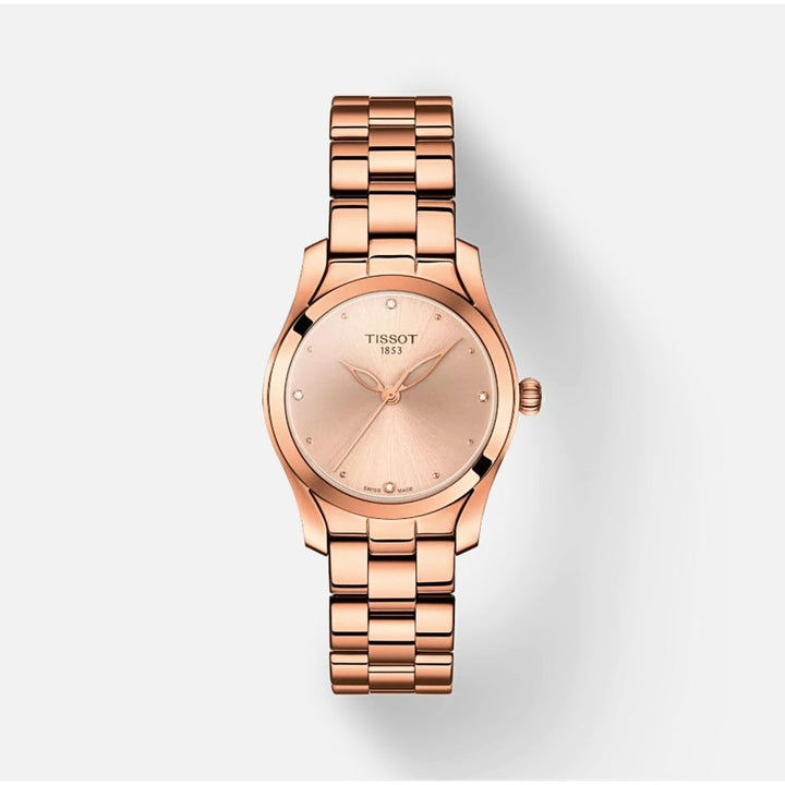 Tissot T-Wave Rose Gold Women's Watch T1122103345600 - View 1
