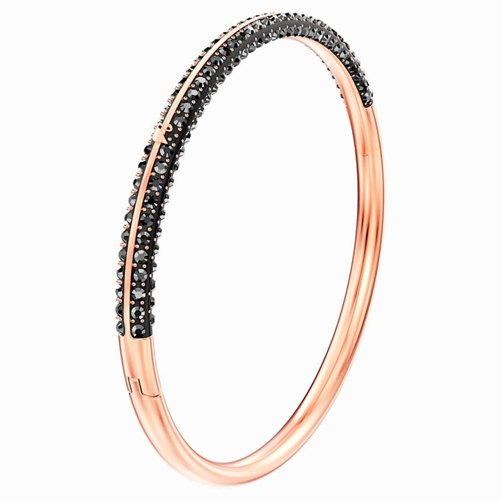 Swarovski Swan Logo Hematite Jet Bangle 5482503 - View 1