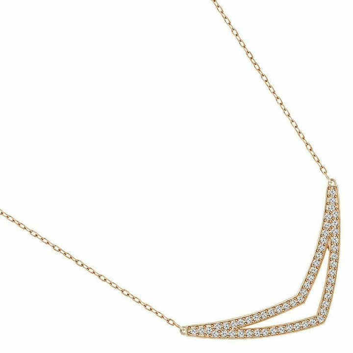 Swarovski Alpha 5210287 Rose Gold Crystal Pendant Necklace - View 2