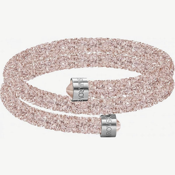 Swarovski Crystaldust Rose Pink Double Bangle - Size Small 5292438 - View 1