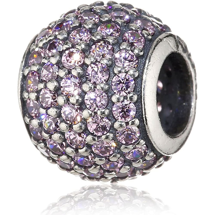 Pandora Pink Pavé Ball Charm 791051PCZ - Add a Touch of Sparkle - View 3