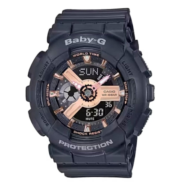 Casio Baby-G BA-110RG-1ADR Black & Rose Gold Women's Watch - View 1