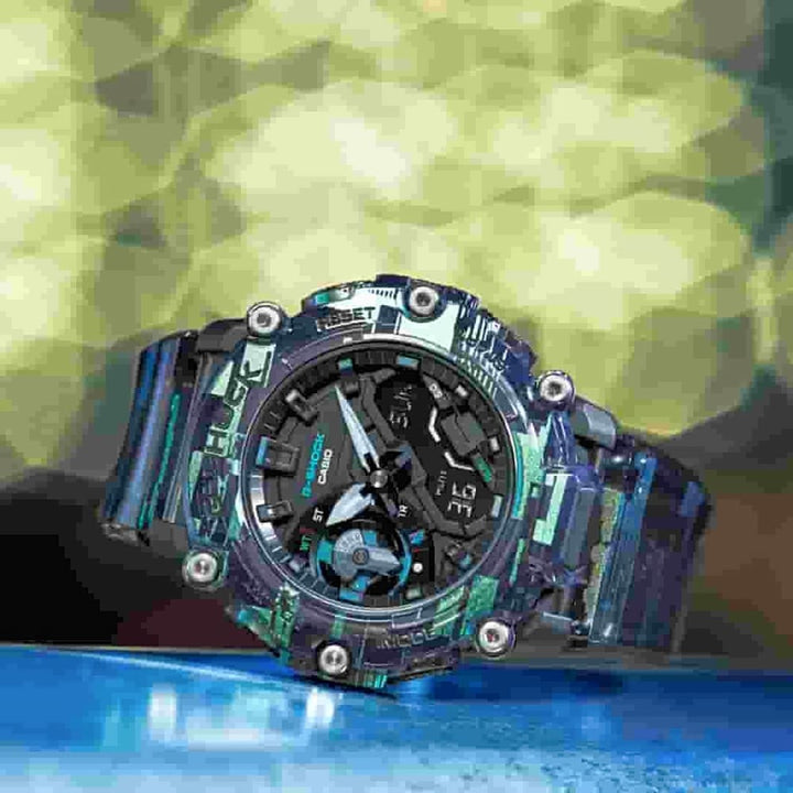Casio G-Shock GA-2200NN-1AER Glitch Series Carbon Core Guard Watch - View 3