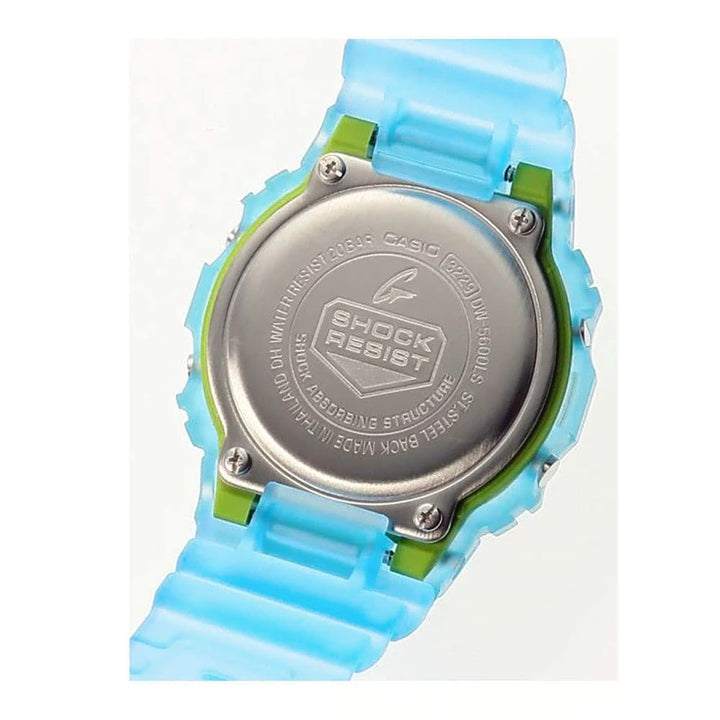 Casio G-Shock DW-5600LS-2DR Semi-Transparent Blue Digital Watch - View 5