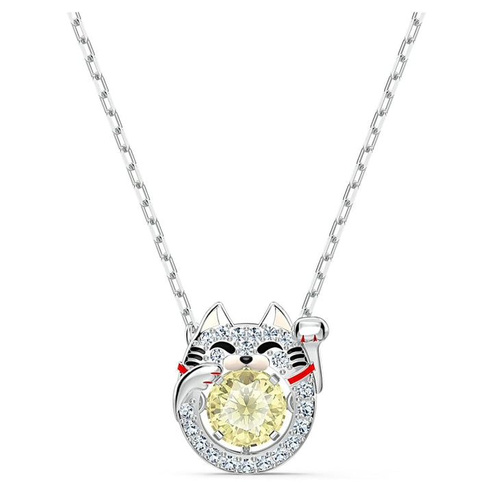Swarovski Sparkling Dance Lucky Cat Pendant - Multi 5515438 - View 1