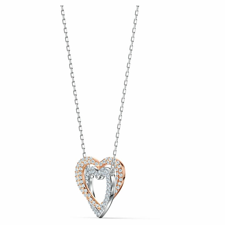 Swarovski Infinity Entwined Heart Necklace - White 5518868 - View 2