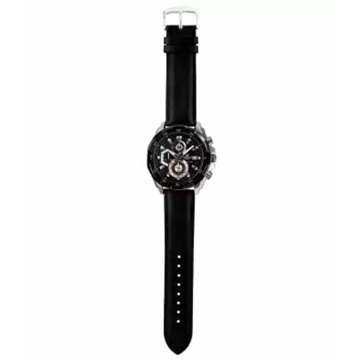 Casio Edifice EFR-539L-1AVUDF Chronograph Watch - Black Leather - View 2
