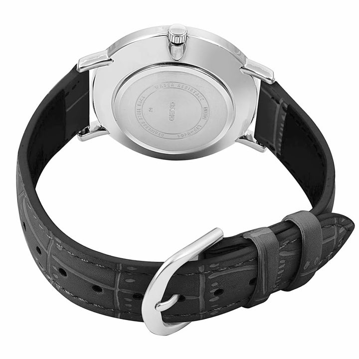 Casio LTP-VT01L-1BUDF Ladies' Black Leather Analog Watch - View 4