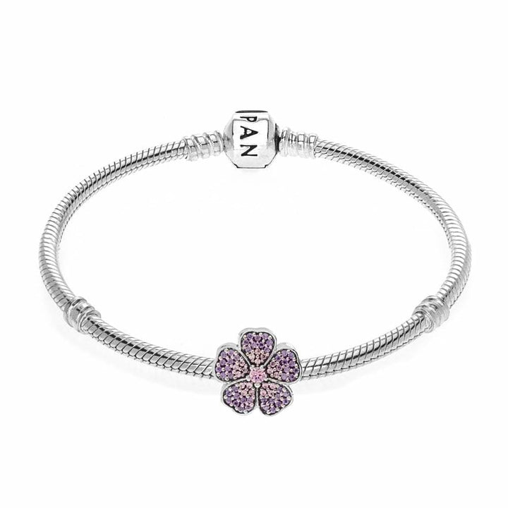 Pandora Sparkling Primrose Charm 791481PCZ - A Floral Delight - View 3