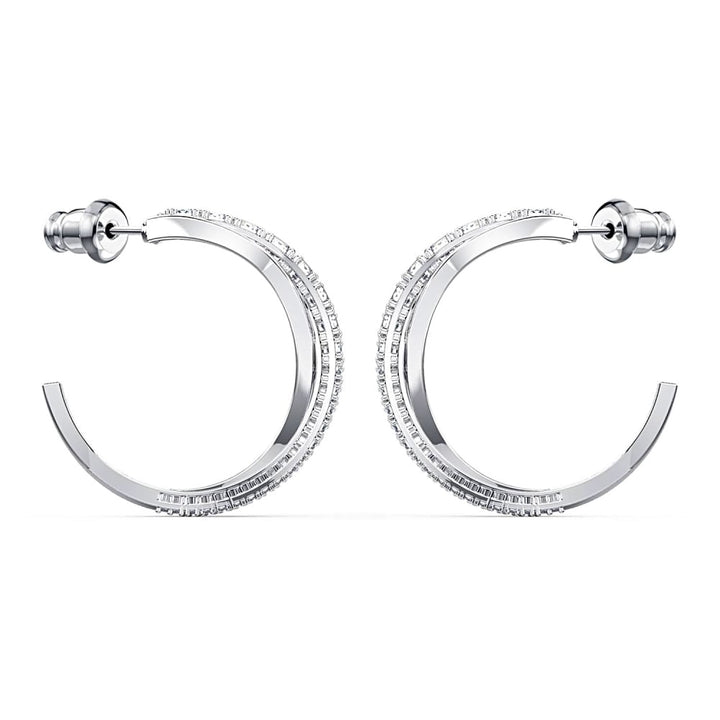Swarovski Twist White Hoop Earrings 5563908 - View 1
