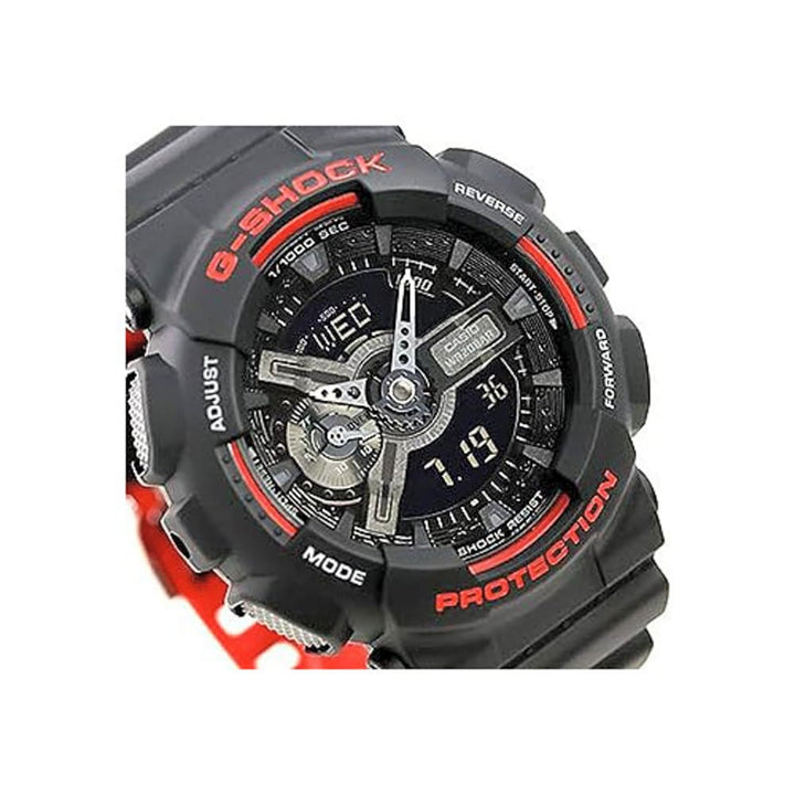 Casio G-Shock GA-110HR-1ADR Black and Red Analog-Digital Watch - View 4