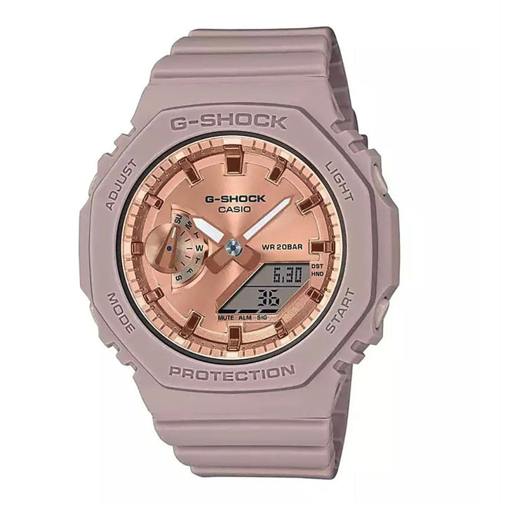 Casio G-Shock GMA-S2100MD-4AER Women's Pink Gold Accented Watch - View 1