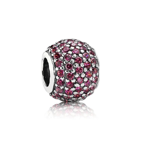 Pandora Pink Pavé Ball Charm 791051PCZ - Add a Touch of Sparkle - View 1