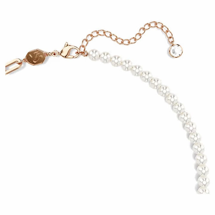 Swarovski Teddy Crystal Pearl Pendant, Rose Gold-Tone - View 2