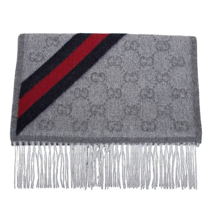 Gucci Zinc Blue Wool Scarf 570603-3G200-1768 - View 2