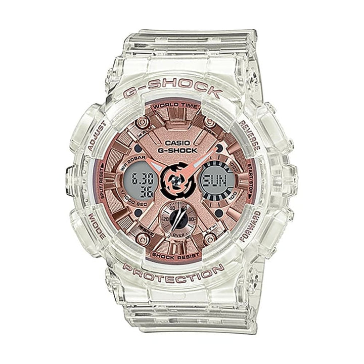 Casio G-Shock GMA-S120SR-7ADR Transparent Pink Gold Women's Watch - View 1