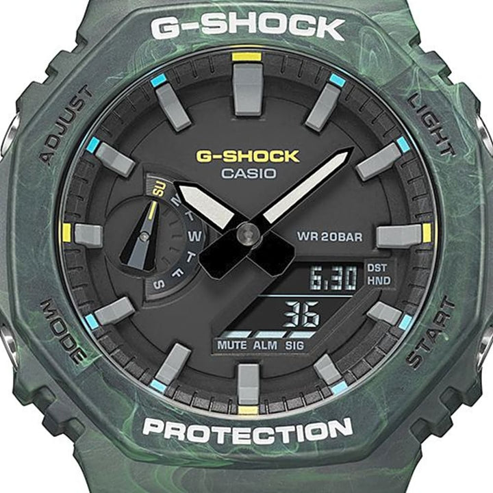 Casio G-Shock GA-2100FR-3AER Green Carbon Core Watch - View 4