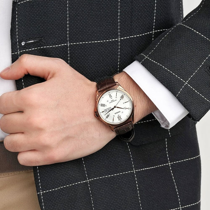 Casio Enticer MTP-1384L-7AVDF Classic Leather Watch - View 7