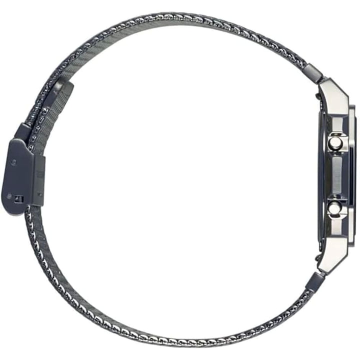Casio Vintage A1000MA-7EF Silver Mesh Digital Watch - View 2