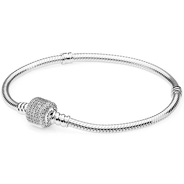 Pandora Silver Bracelet with Clear Cubic Zirconia 590723CZ-16 - View 1