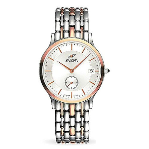 ENICAR Gold & Silver Timepiece: Model 290/30/120GK - View 1