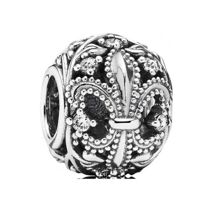 Pandora Fleur de Lis Openwork Charm 791378CZ - Sterling Silver - View 2