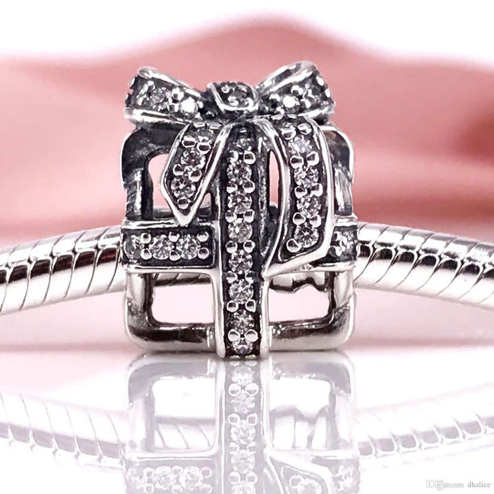Pandora Openwork Gift Charm - 791766CZ - View 3
