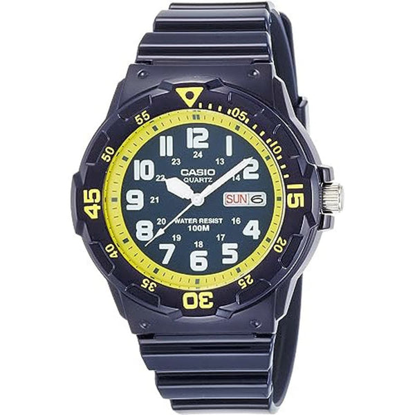 Casio Black & Yellow Analog Watch MRW-200HC-2BVDF - View 1