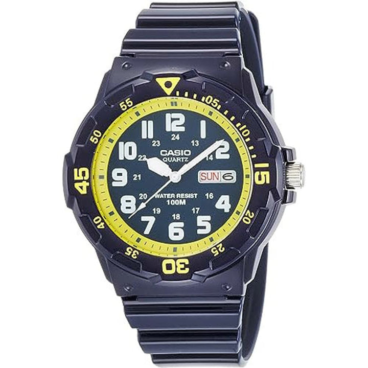 Casio Black & Yellow Analog Watch MRW-200HC-2BVDF - View 1