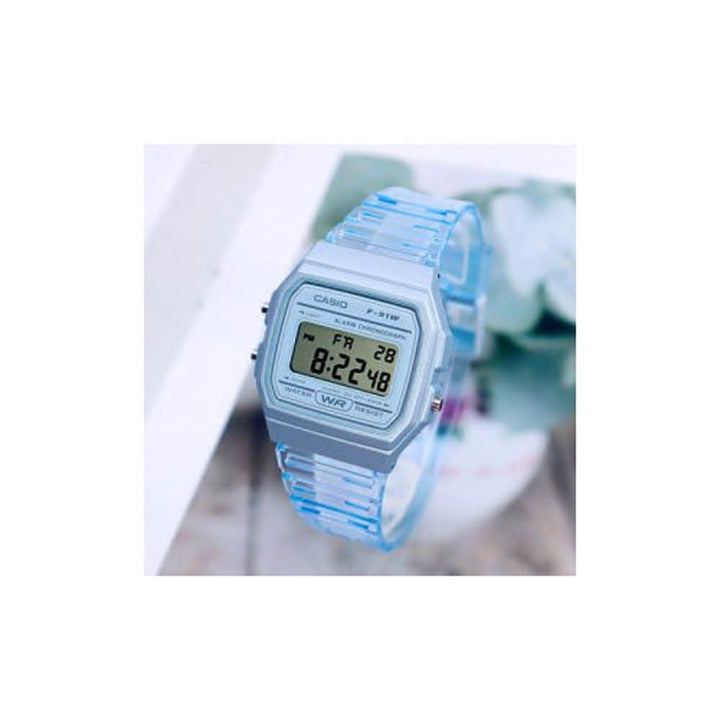 Casio POP F-91WS-2DF Retro Blue Digital Watch - View 2