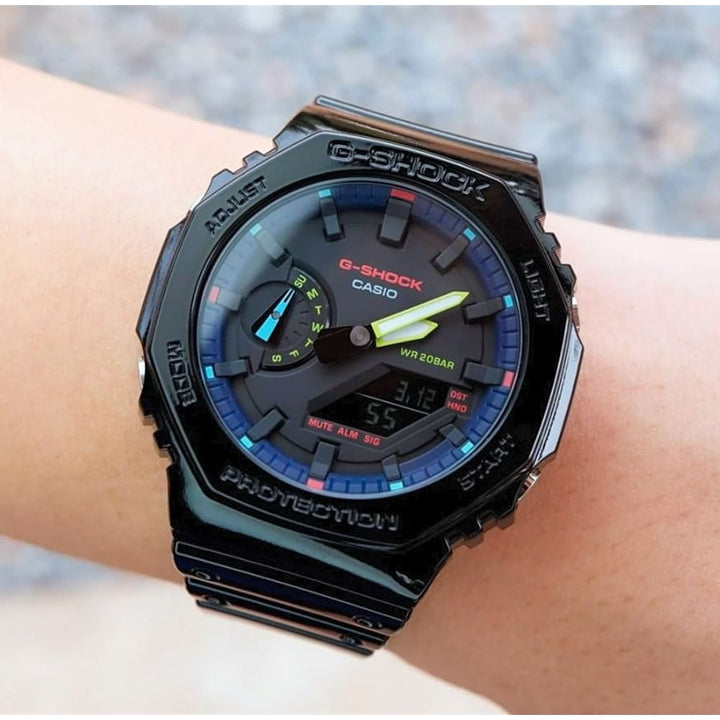 Casio G-Shock GA-2100RGB-1AER Virtual Rainbow Watch - View 3